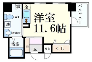 三ノ宮駅 徒歩5分 11階の物件間取画像